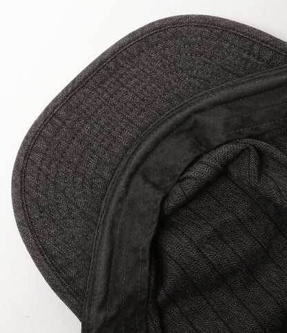 RRL RALPH LAUREN レイルロード キャップ ブラックストライプシャンブレー メンズ SIZE L ダブルアールエル