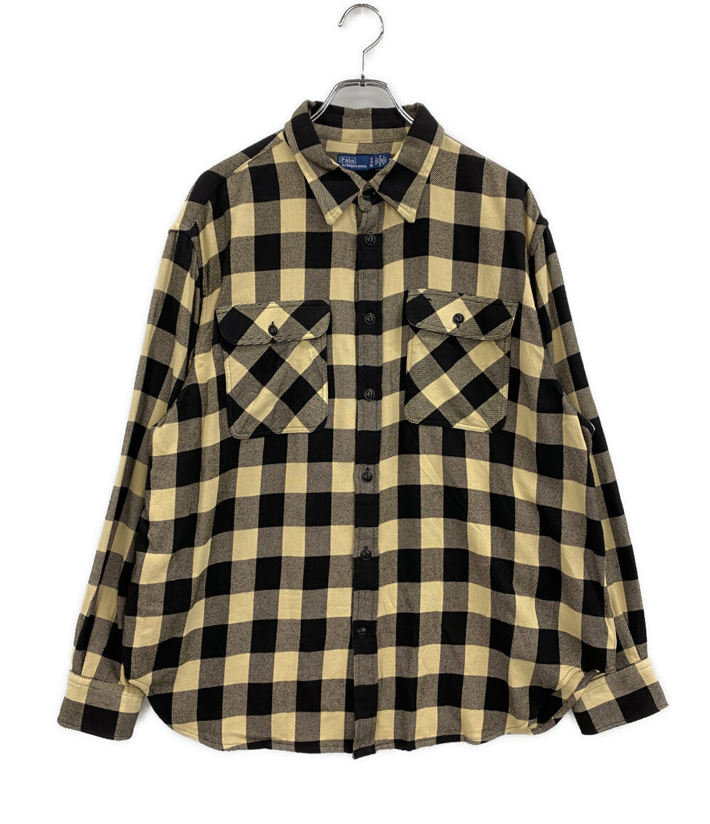 POLO RALPH LAUREN オーバーサイズ プラッド コットン ユーティリティシャツ メンズ SIZE XL ポロ・ラルフローレン