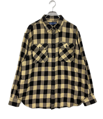 POLO RALPH LAUREN オーバーサイズ プラッド コットン ユーティリティシャツ メンズ SIZE XL ポロ・ラルフローレン