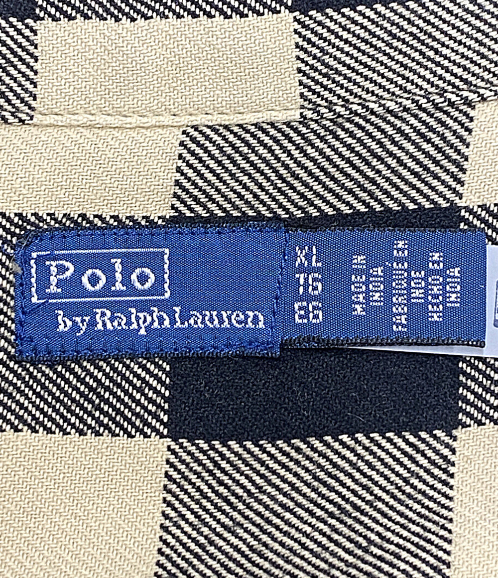 POLO RALPH LAUREN オーバーサイズ プラッド コットン ユーティリティシャツ メンズ SIZE XL ポロ・ラルフローレン