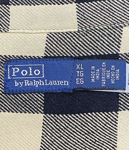 POLO RALPH LAUREN オーバーサイズ プラッド コットン ユーティリティシャツ メンズ SIZE XL ポロ・ラルフローレン