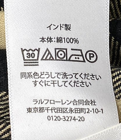 POLO RALPH LAUREN オーバーサイズ プラッド コットン ユーティリティシャツ メンズ SIZE XL ポロ・ラルフローレン