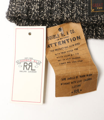 美品 RRL RALPH LAUREN ニット帽 マールド ウールブレンド ビーニー レディース SIZE ONESIZE ダブルアールエル