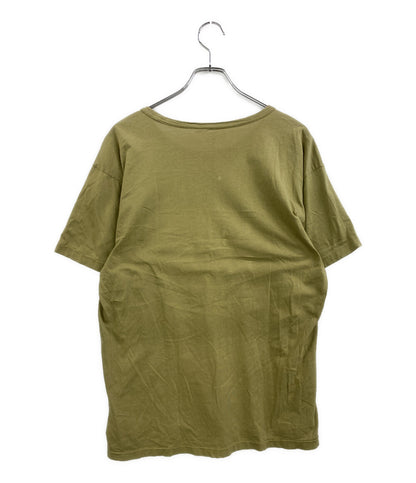 RRL RALPH LAUREN 半袖Ｔシャツ ガーメントダイ プリントTシャツ オリーブ メンズ SIZE L ダブルアールエル