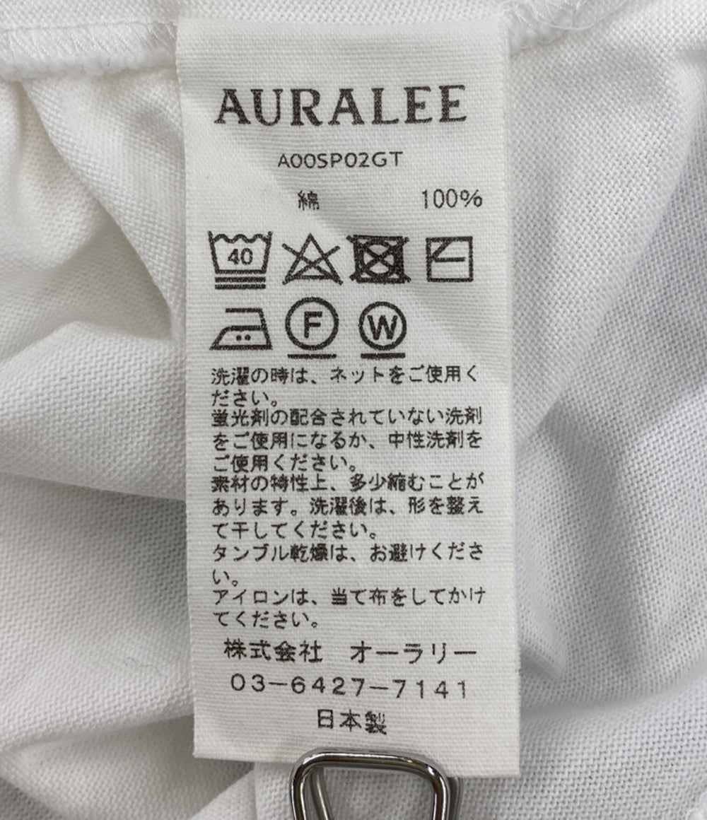 AURALEE 半袖Ｔシャツ LUSTER PLAITING TEE ホワイト メンズ SIZE 5 オーラリー