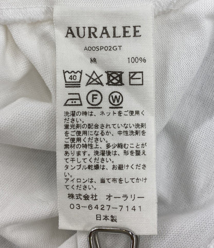 AURALEE 半袖Ｔシャツ LUSTER PLAITING TEE ホワイト メンズ SIZE 5 オーラリー