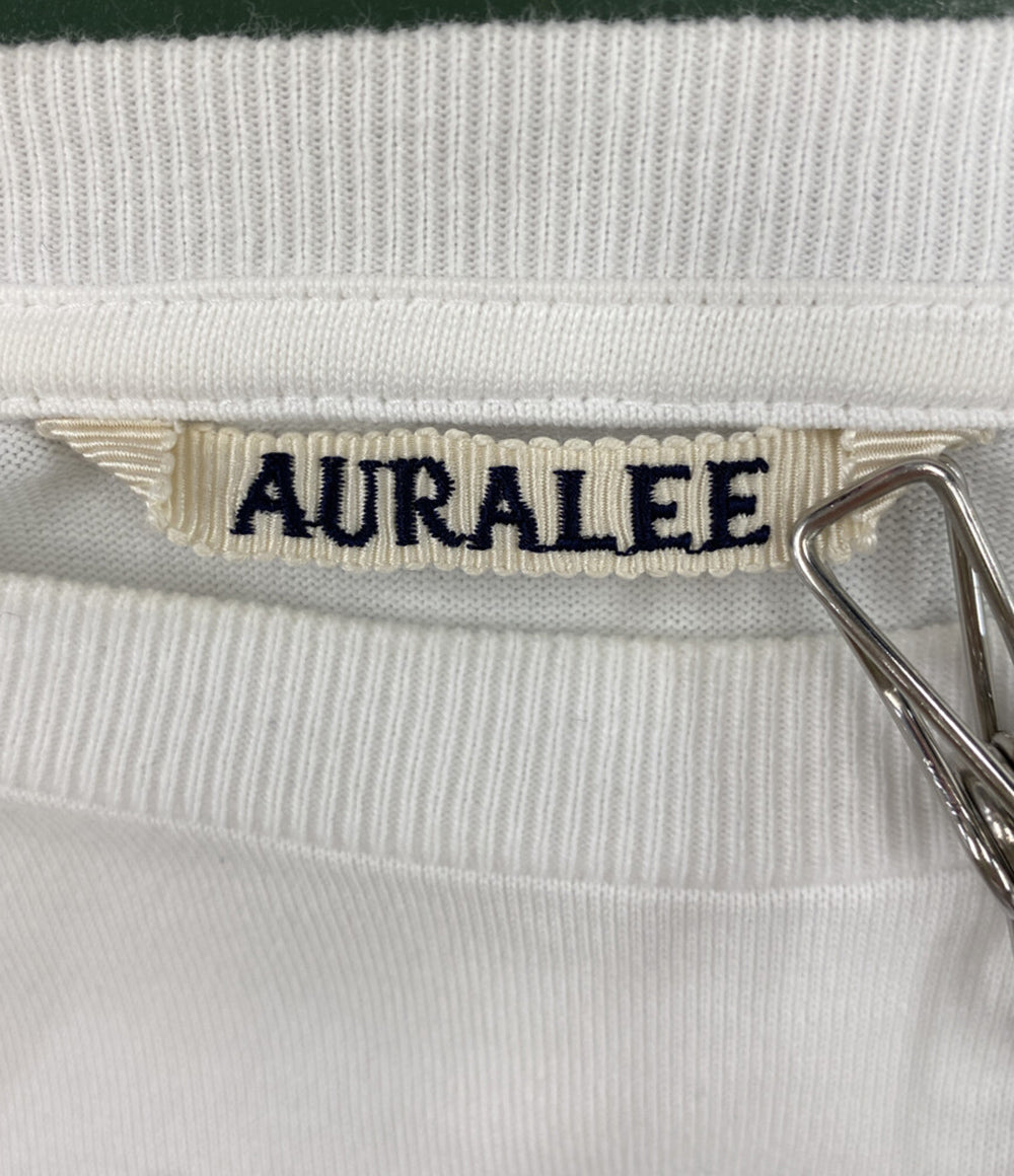 AURALEE 長袖Ｔシャツ LUSTER PLAITING LS TEE ホワイト メンズ SIZE 5 オーラリー