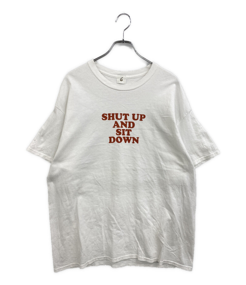 6(ROKU) ロク 半袖Ｔシャツ SHUT UP AND SIT DOWN レディース SIZE XL