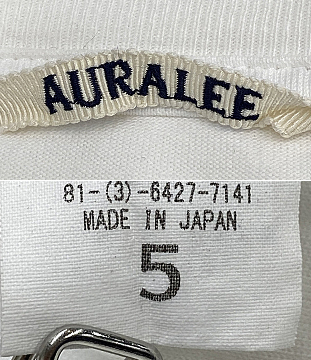 AURALEE 長袖Ｔシャツ 長袖 LUSTER PLAITING LS TEE A00SP01GT メンズ SIZE 5 オーラリー