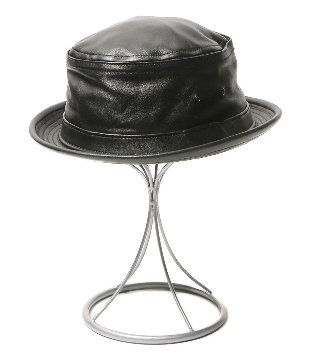 NEW YORK HAT ハット レザー ブラック メンズ SIZE L ニューヨークハット