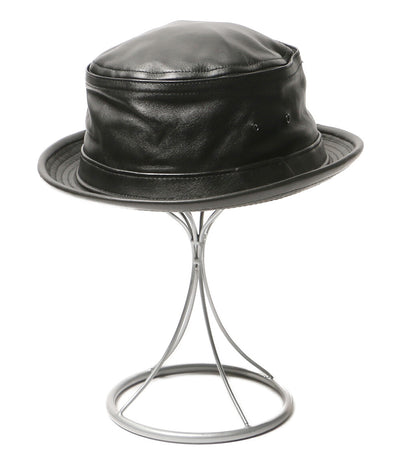 NEW YORK HAT ハット レザー ブラック メンズ SIZE L ニューヨークハット