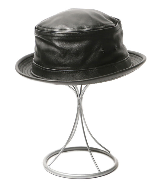NEW YORK HAT ハット レザー ブラック メンズ SIZE L ニューヨークハット