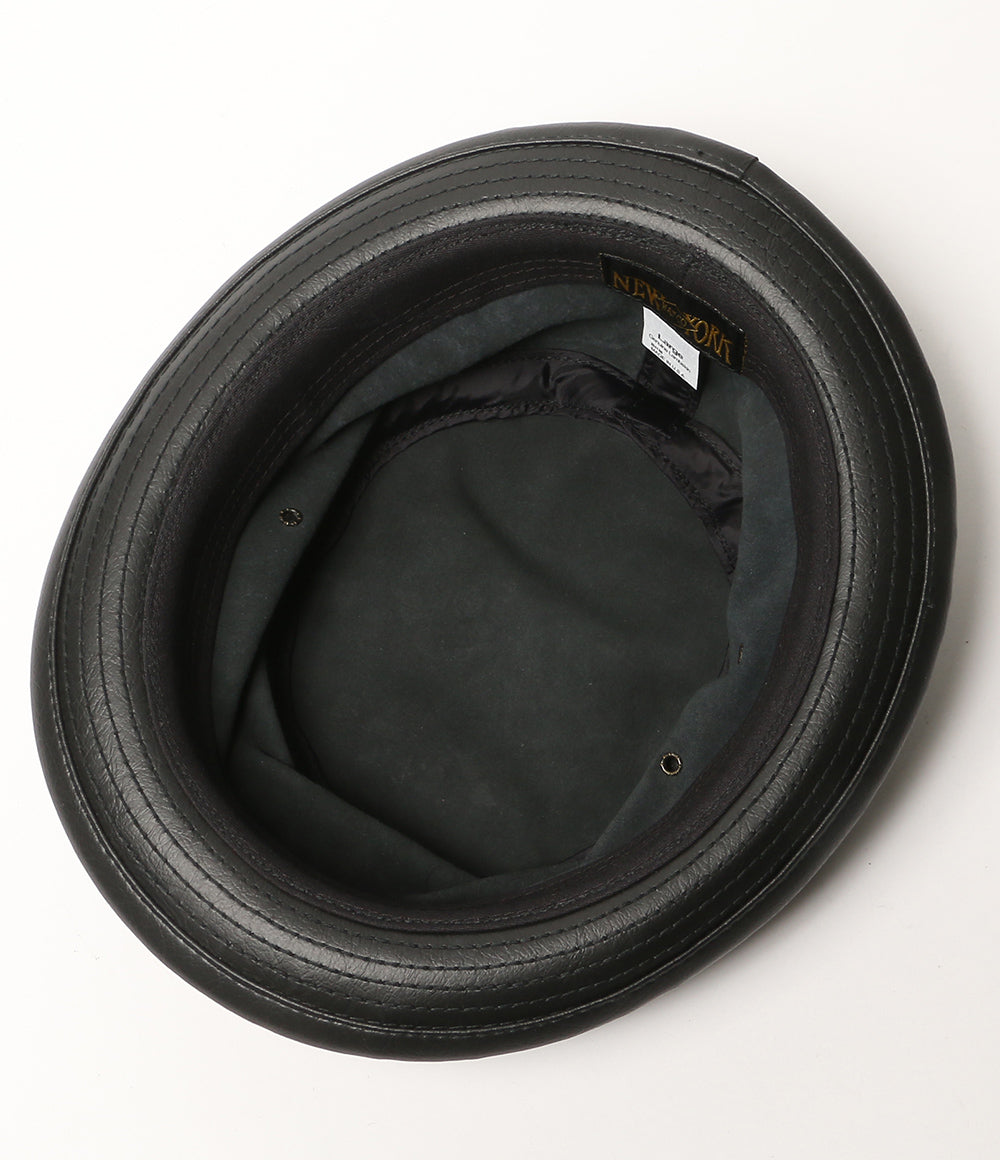 NEW YORK HAT ハット レザー ブラック メンズ SIZE L ニューヨークハット