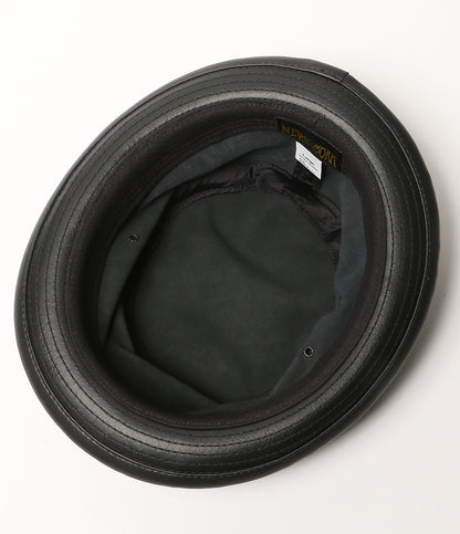 NEW YORK HAT ハット レザー ブラック メンズ SIZE L ニューヨークハット