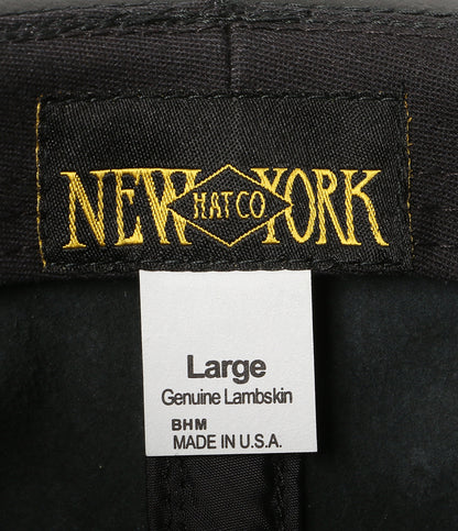 NEW YORK HAT ハット レザー ブラック メンズ SIZE L ニューヨークハット