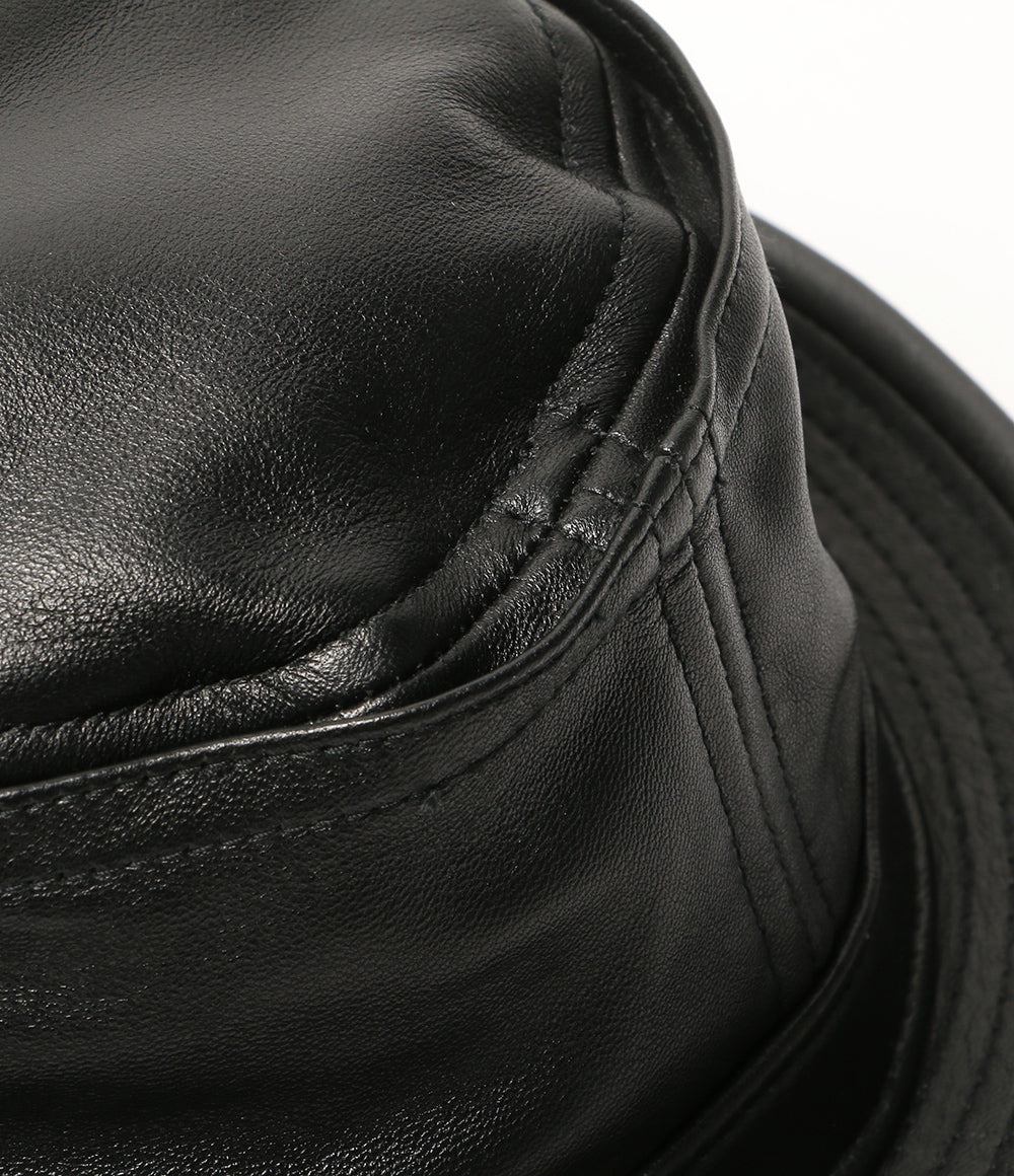 NEW YORK HAT ハット レザー ブラック メンズ SIZE L ニューヨークハット
