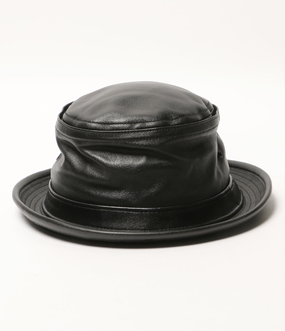 NEW YORK HAT ハット レザー ブラック メンズ SIZE L ニューヨークハット