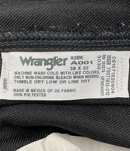 wrangler パンツ ランチャー フレア POLYESTER BLK メンズ SIZE 38X32 ラングラー