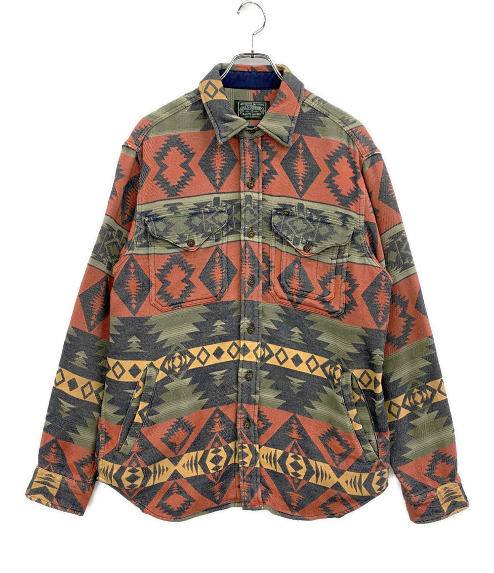 POLO COUNTRY RALPH LAUREN ネイティブ柄 JACQUARD シャツジャケット チンスト メンズ SIZE M ポロカントリー ラルフローレン