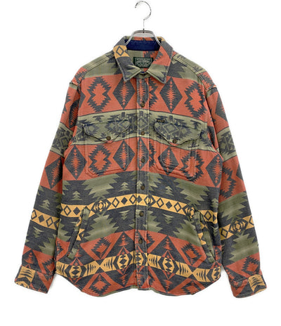 POLO COUNTRY RALPH LAUREN ネイティブ柄 JACQUARD シャツジャケット チンスト メンズ SIZE M ポロカントリー ラルフローレン