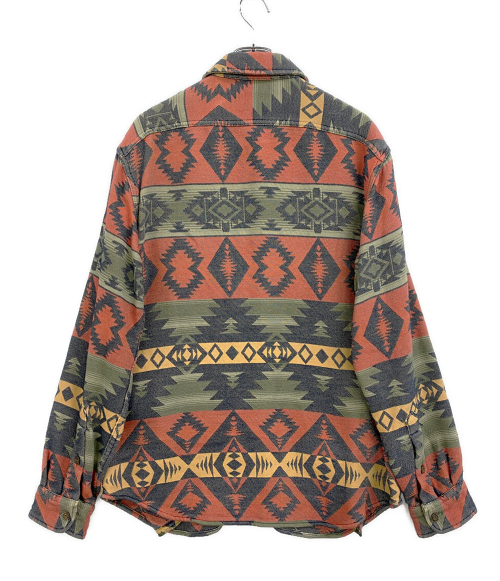 POLO COUNTRY RALPH LAUREN ネイティブ柄 JACQUARD シャツジャケット チンスト メンズ SIZE M ポロカントリー ラルフローレン