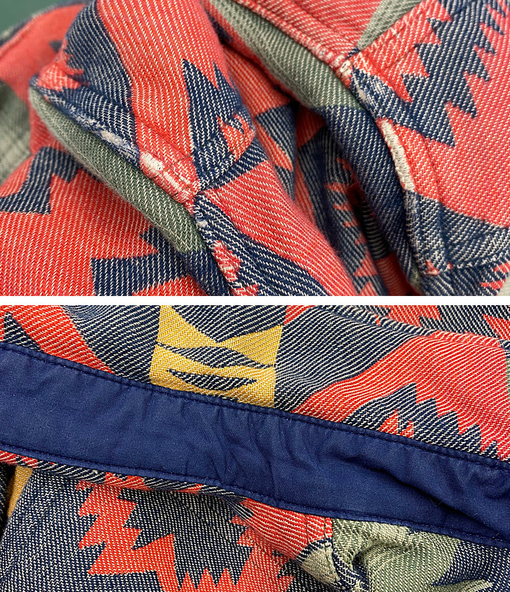 POLO COUNTRY RALPH LAUREN ネイティブ柄 JACQUARD シャツジャケット チンスト メンズ SIZE M ポロカントリー ラルフローレン