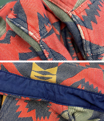 POLO COUNTRY RALPH LAUREN ネイティブ柄 JACQUARD シャツジャケット チンスト メンズ SIZE M ポロカントリー ラルフローレン