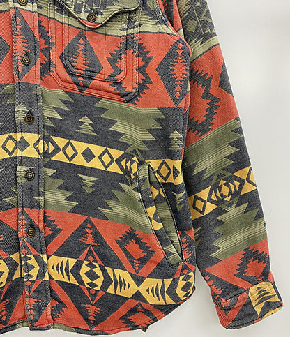 POLO COUNTRY RALPH LAUREN ネイティブ柄 JACQUARD シャツジャケット チンスト メンズ SIZE M ポロカントリー ラルフローレン