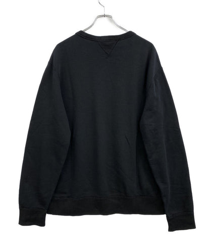 美品 POLO RALPH LAUREN スウェット 両Vガゼット フレンチテリー ブラック メンズ SIZE L ポロ・ラルフローレン