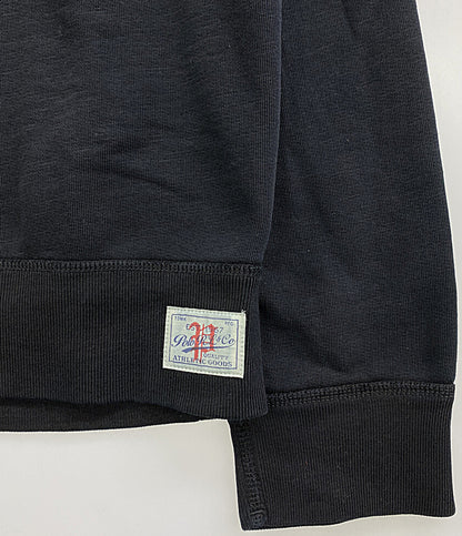 美品 POLO RALPH LAUREN スウェット 両Vガゼット フレンチテリー ブラック メンズ SIZE L ポロ・ラルフローレン