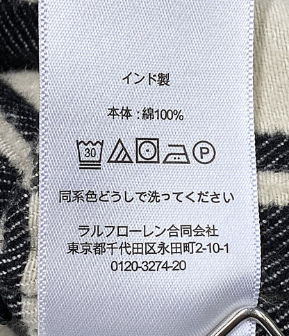 RRL RALPH LAUREN 長袖シャツ チェック ブラッシュド ジャガードワーク メンズ SIZE L ダブルアールエル