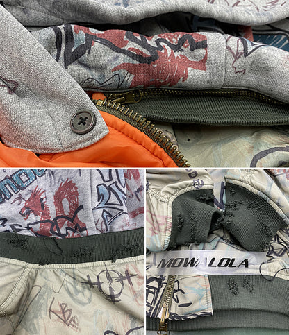 mowalola モワローラ ブルゾン graffiti bomber jacket カーキ 25AW メンズ SIZE L