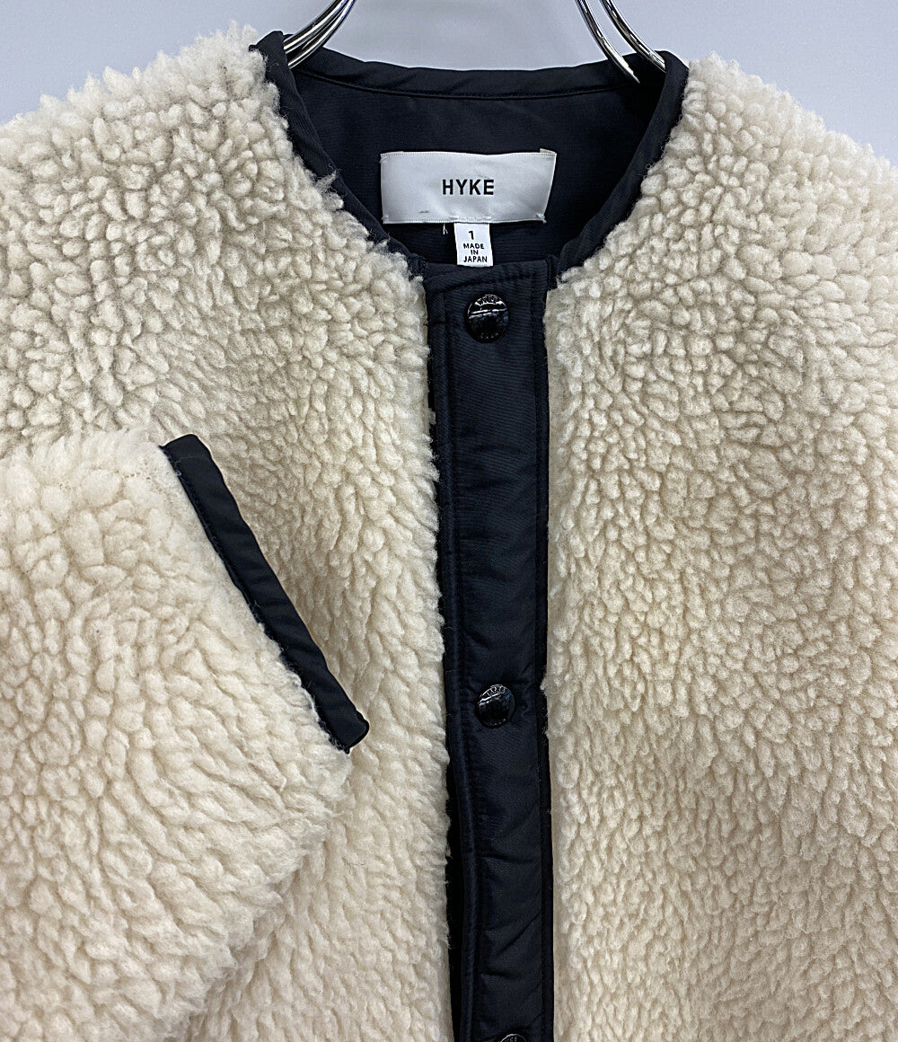 HYKE フリースジャケット オフホワイト 212-17176 012 レディース SIZE 1 ハイク