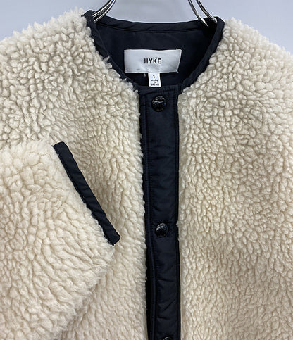 HYKE フリースジャケット オフホワイト 212-17176 012 レディース SIZE 1 ハイク