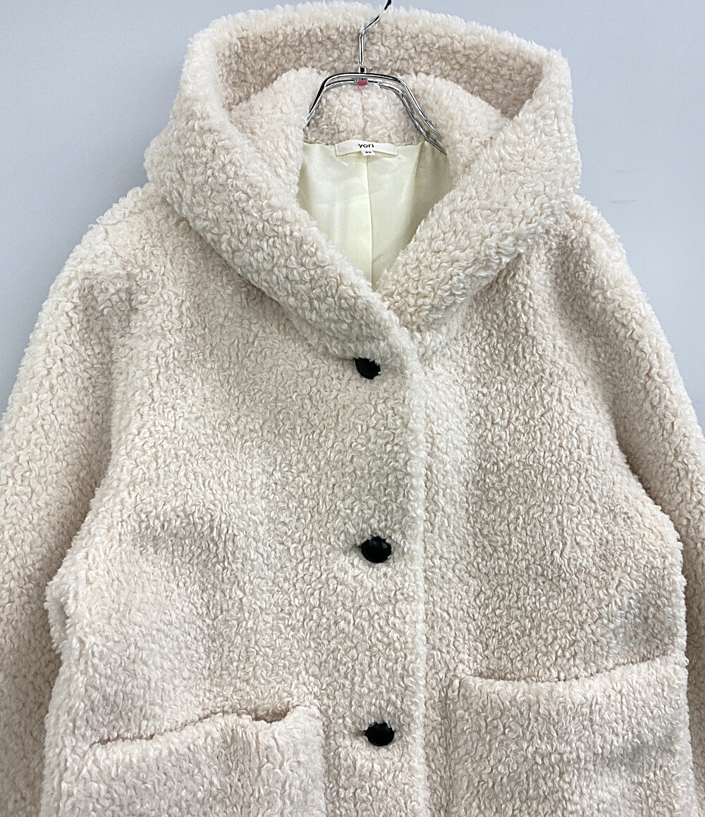 yori ボアコート ホワイト レディース SIZE 38 ヨリ – Rehello by BOOKOFF