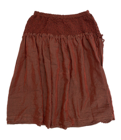 ISSEY MIYAKE me スカート RED チェック MI04FG511 レディース SIZE - ミー イッセイミヤケ