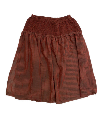 ISSEY MIYAKE me スカート RED チェック MI04FG511 レディース SIZE - ミー イッセイミヤケ