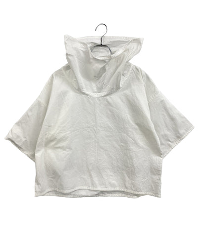 ISSEY MIYAKE 半袖シャツ ハイネック ホワイト IM92FJ501 レディース SIZE 2 イッセイミヤケ