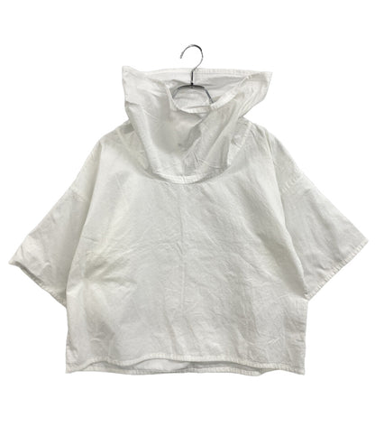 ISSEY MIYAKE 半袖シャツ ハイネック ホワイト IM92FJ501 レディース SIZE 2 イッセイミヤケ