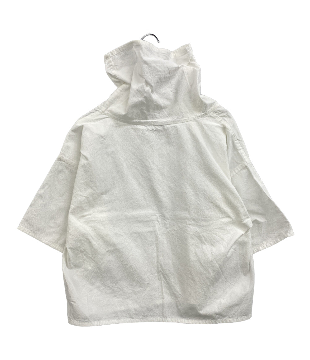 ISSEY MIYAKE 半袖シャツ ハイネック ホワイト IM92FJ501 レディース SIZE 2 イッセイミヤケ