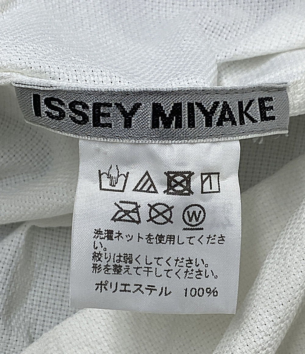 ISSEY MIYAKE 半袖シャツ ハイネック ホワイト IM92FJ501 レディース SIZE 2 イッセイミヤケ