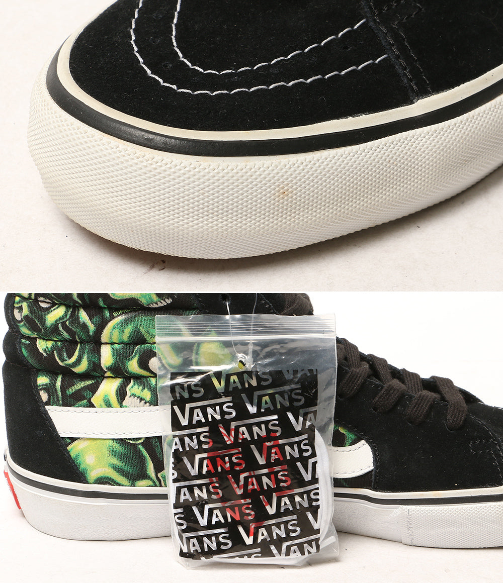 美品 VANS×SUPREME シュプリーム スニーカー SkullPile 18SS ブラック グリーン メンズ SIZE 29cm ヴァンズ