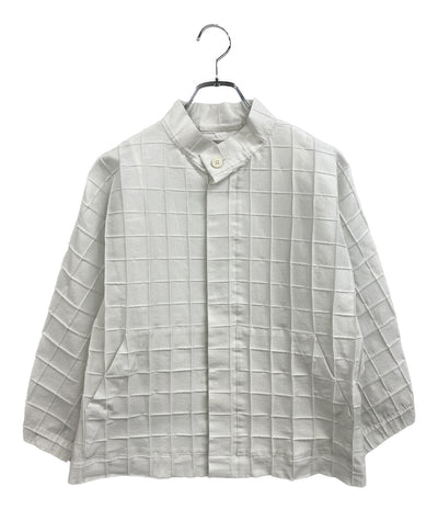 ISSEY MIYAKE 長袖シャツ ホワイト IM41FC507 レディース SIZE 2 イッセイミヤケ