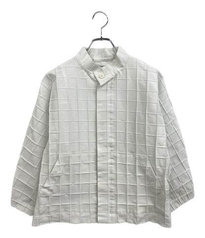 ISSEY MIYAKE 長袖シャツ ホワイト IM41FC507 レディース SIZE 2 イッセイミヤケ