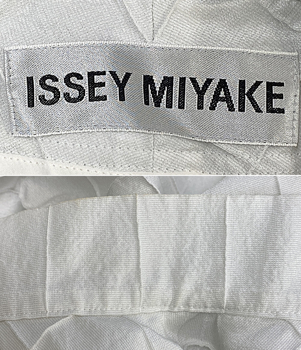 ISSEY MIYAKE 長袖シャツ ホワイト IM41FC507 レディース SIZE 2 イッセイミヤケ