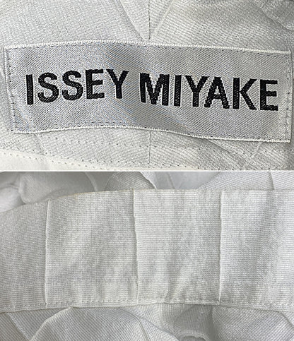 ISSEY MIYAKE 長袖シャツ ホワイト IM41FC507 レディース SIZE 2 イッセイミヤケ