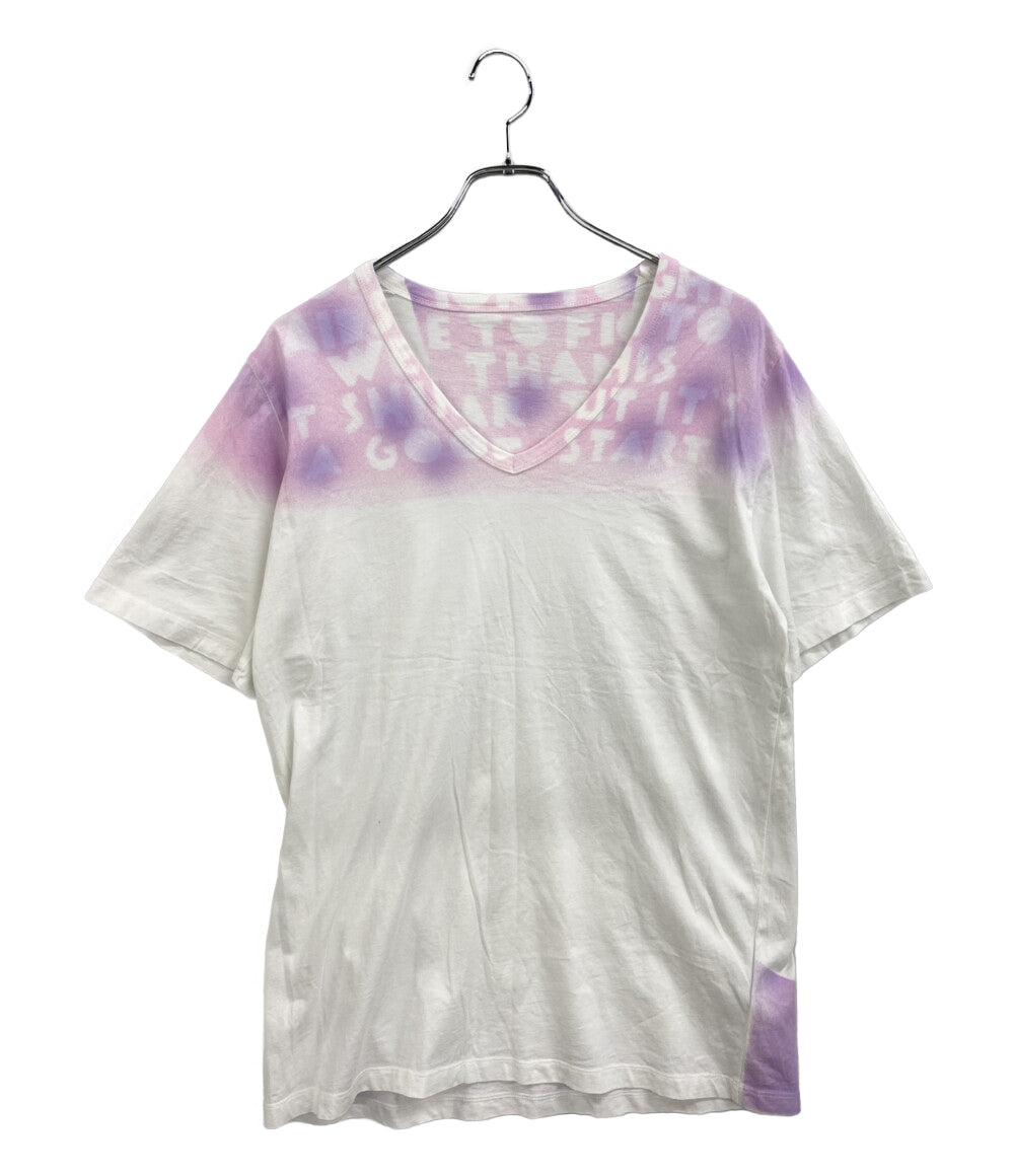 美品 Maison Margiela 半袖Ｔシャツ エイズT ホワイト 2019 S30GJ0007 メンズ SIZE M メゾンマルジェラ