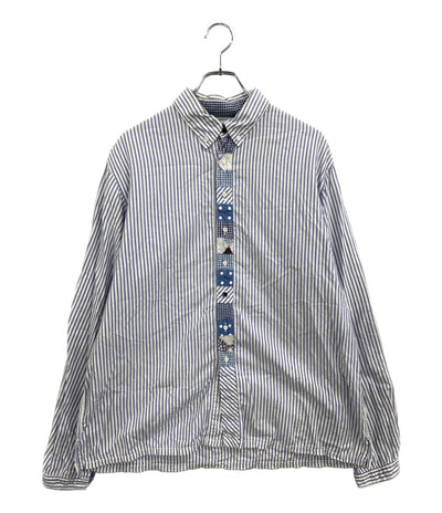 KAPITAL 長袖シャツ ストライプ パッチワーク レディース SIZE 4 キャピタル