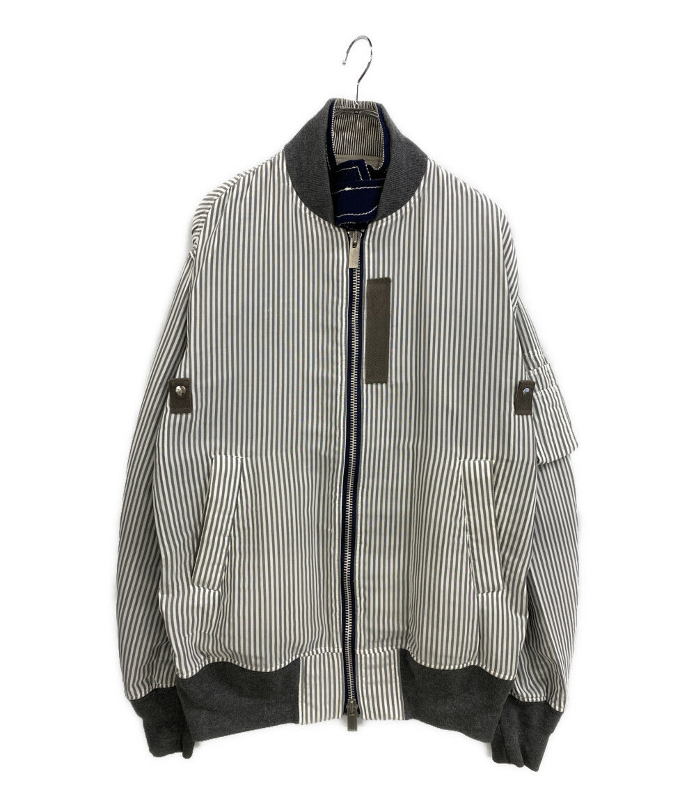 sacai ブルゾン ストライプ Bomber Jacket Stripe 17-01294m メンズ SIZE 3 サカイ