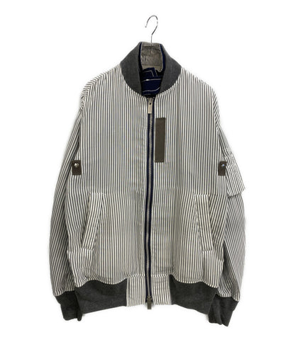 sacai ブルゾン ストライプ Bomber Jacket Stripe 17-01294m メンズ SIZE 3 サカイ